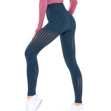 Load image into Gallery viewer, High waist yoga-knitted pants.