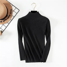 Load image into Gallery viewer, Threaded-half-neck sweater.