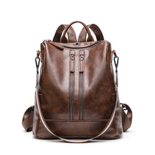 Load image into Gallery viewer, Oil Wax Leather Backpack-Soft Leather Leisure Travel.