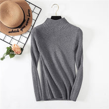 Load image into Gallery viewer, Threaded-half-neck sweater.