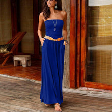 Load image into Gallery viewer, Sleeveless-Strapless Loose Long Dress.