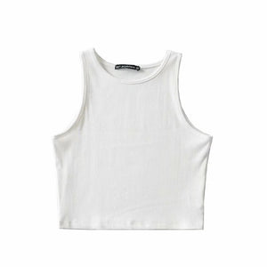 Solid Color-Sports Jersey Tank Top.