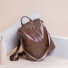 Load image into Gallery viewer, Oil Wax Leather Backpack-Soft Leather Leisure Travel.