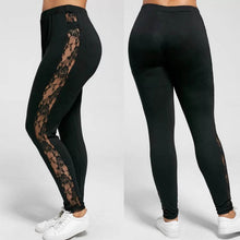 Load image into Gallery viewer, Plus Size-Hollow Out Lace Leggings