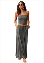 Load image into Gallery viewer, Sleeveless-Strapless Loose Long Dress.