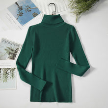 Load image into Gallery viewer, Solid Color-Pullover-Turtleneck Sweater.