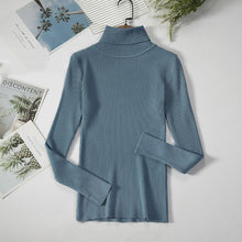 Load image into Gallery viewer, Solid Color-Pullover-Turtleneck Sweater.