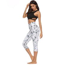 Load image into Gallery viewer, Marble Digital Print - Yoga Pants.