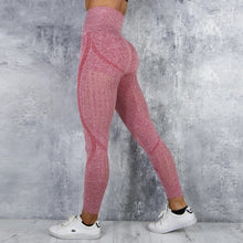 Load image into Gallery viewer, High waist yoga-knitted pants.