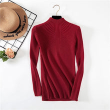 Load image into Gallery viewer, Threaded-half-neck sweater.