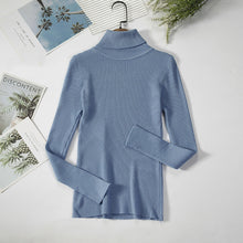 Load image into Gallery viewer, Solid Color-Pullover-Turtleneck Sweater.