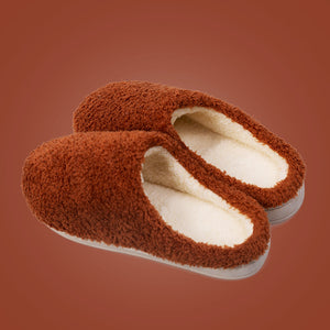 Indoor-Thick soled-Non slip-Warmth Thick Plush slippers.